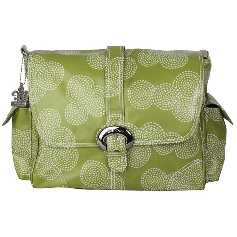 Kalencom Matte Coated Buckle Baby Bag Set in Olive Stitches, 4 piece set